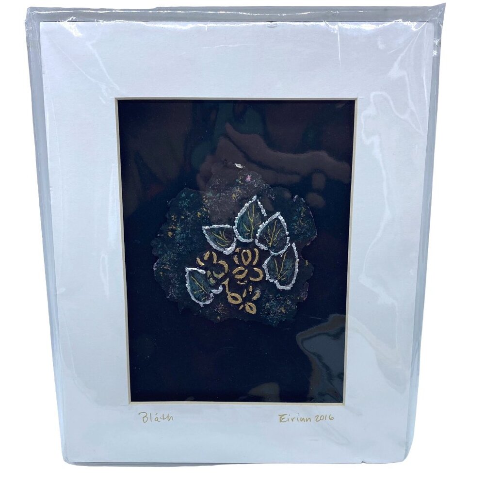 Floral Paper 3D Art Eirinn 2016 "Bláth" Ireland Matted Sealed RARE Bloom Blossom